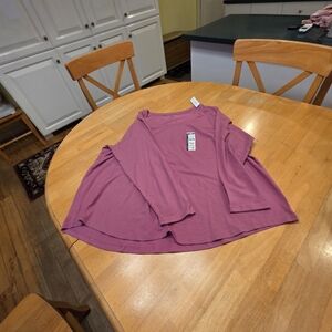 Pink Long Sleeve Top Womens